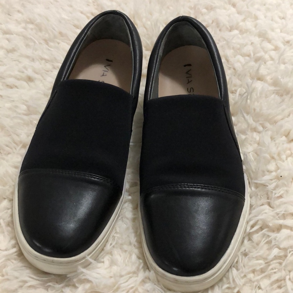 Black slip on sneaker